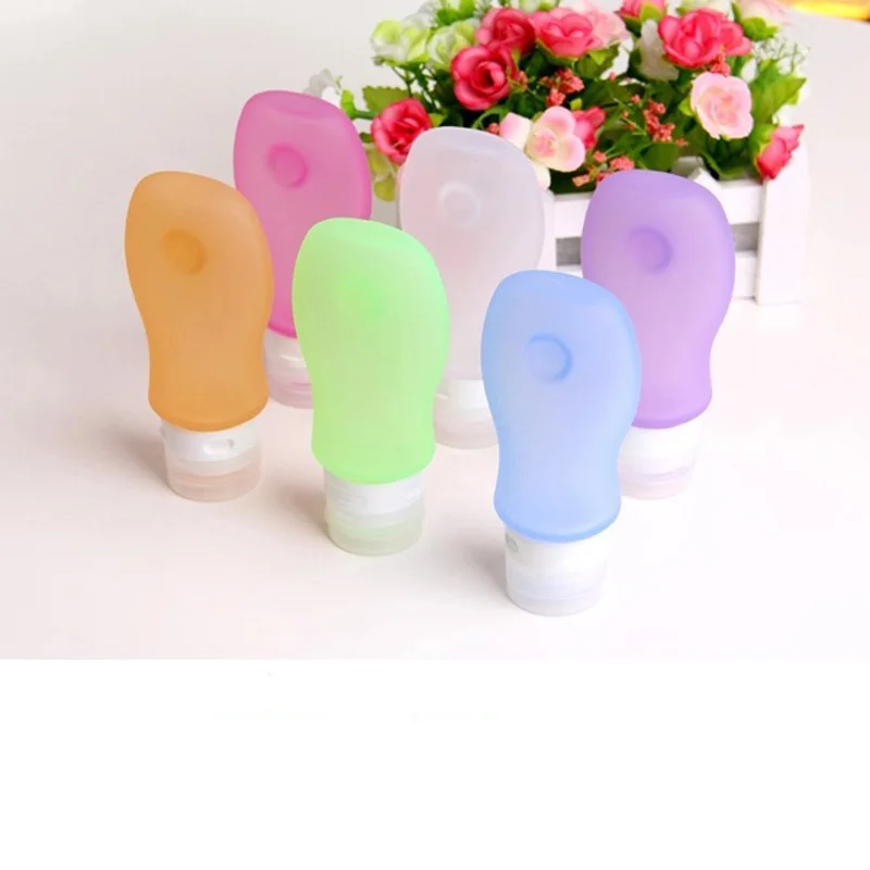 Пустой Мягкие силиконовые путешествия Упаковка Пресс бутылка для лосьон шампунь