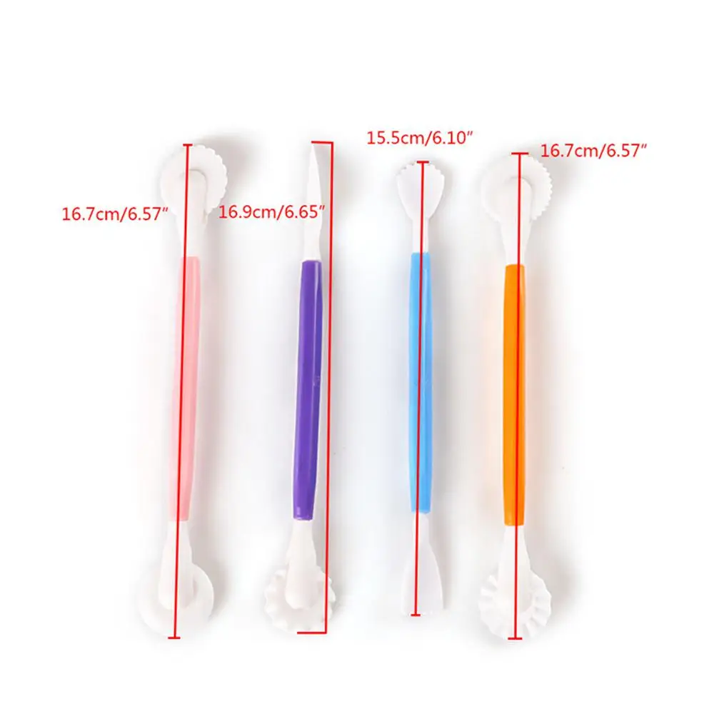 4Pcs DIY Fondant Carving Cake Knife Tool Set Pastry Making Carved Molds Tools fondant Mold Baking Kitchen Accessories | Дом и сад