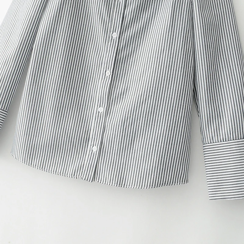 Блузка женская с открытыми плечами модная пикантная рубашка длинным рукавом