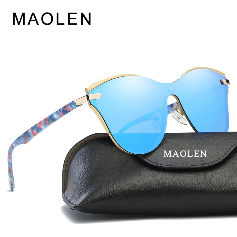 Maolen кошачий глаз Солнцезащитные очки для женщин Для Бабочка Брендовая
