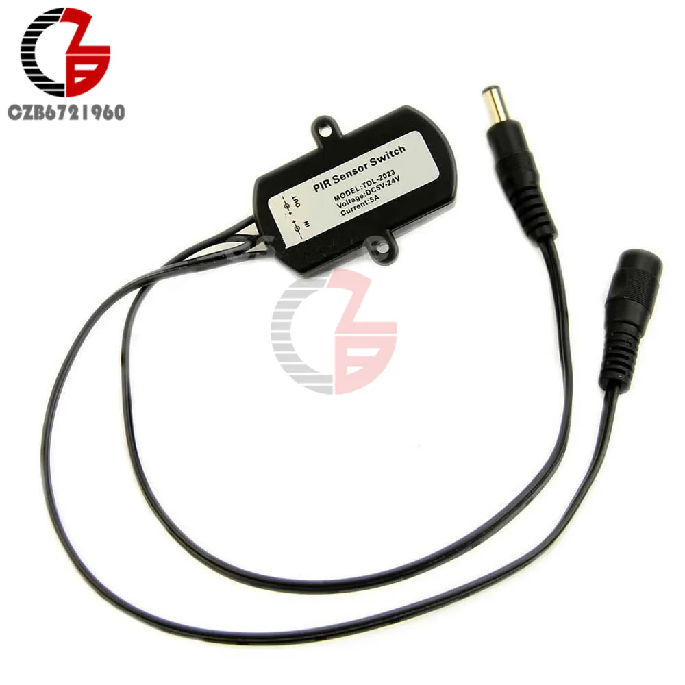 DC 5V 12V 24V 5A PIR датчик движения переключатель мини инфракрасный ИК Детектор Крытый