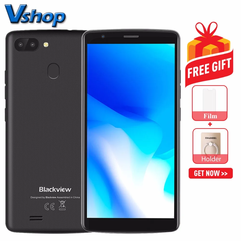 Blackview A20 Pro смартфон с 5 дюймовым дисплеем четырёхъядерным процессором ОЗУ 2 Гб ПЗУ
