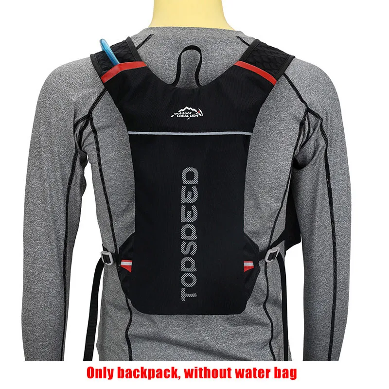 Only Black Backpack Местный лев 5л водонепроницаемый велосипедный водогидратационный нейлоновый рюкзак, Женский Мужской MTB велосипедный спортивный альпинистский рюкзак, без сумки для воды - Цвет: Only Black Backpack