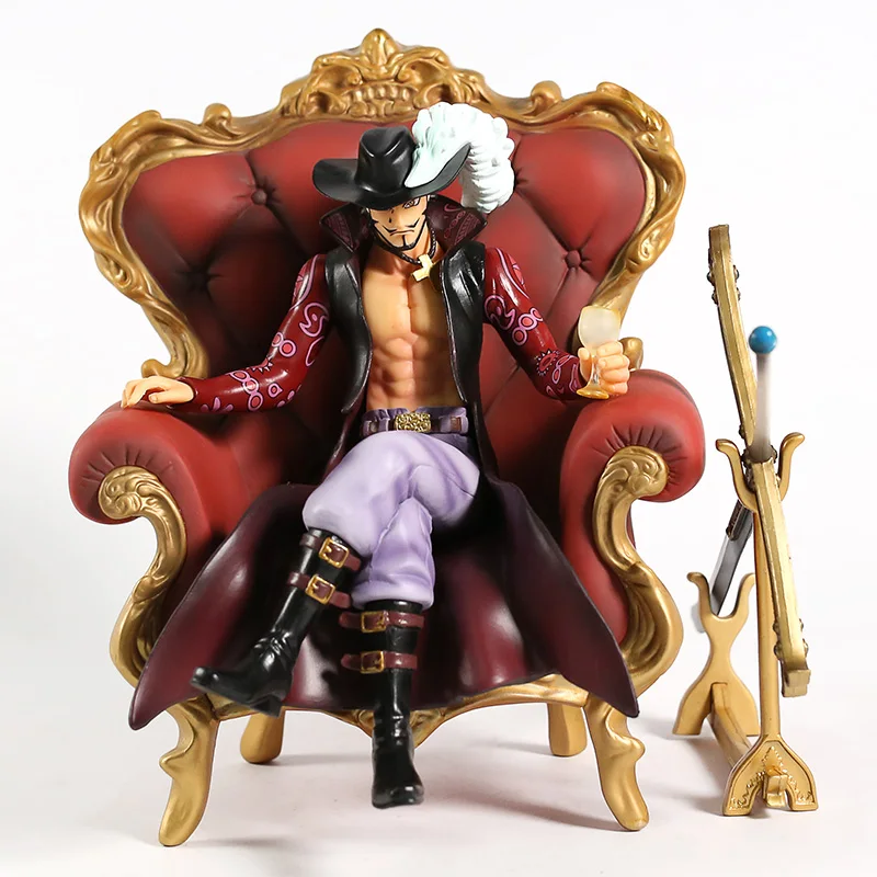 Поп сидящий Ver. Dracule Mihawk масштаб 1/8 окрашенная фигурка GK Kai диван ПВХ игрушки