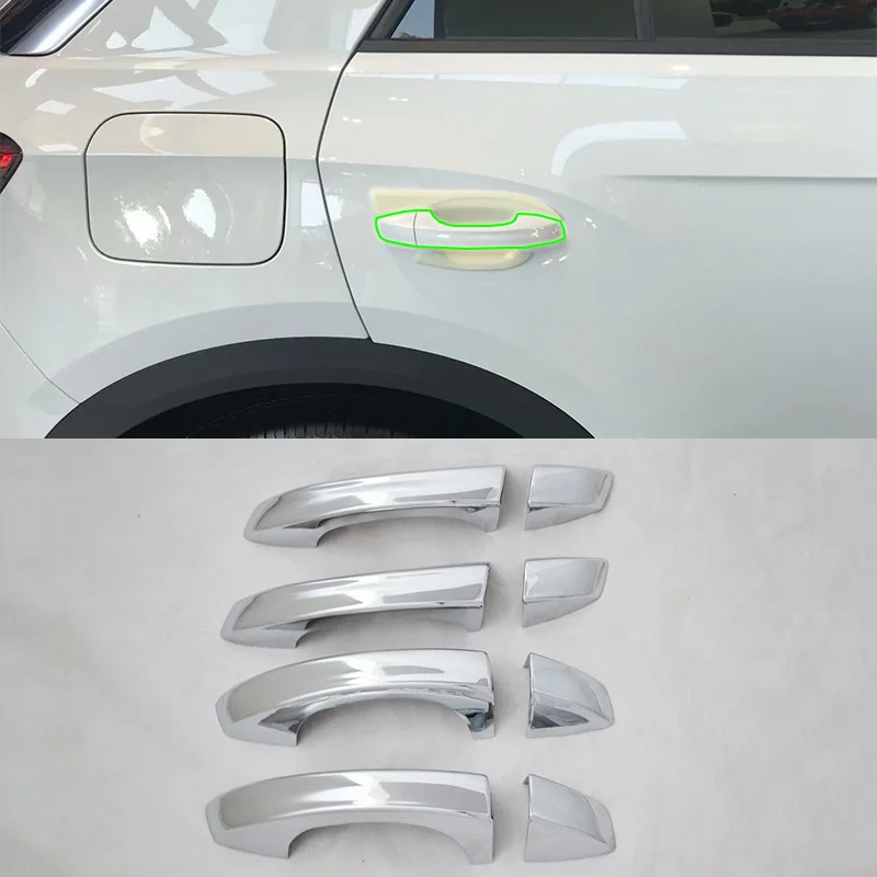 Car Accessories Exterior Decoration ABS Chrome LHD Side Door Handle Cover For Volkswagen T-ROC 2018 Car-styling | Автомобили и