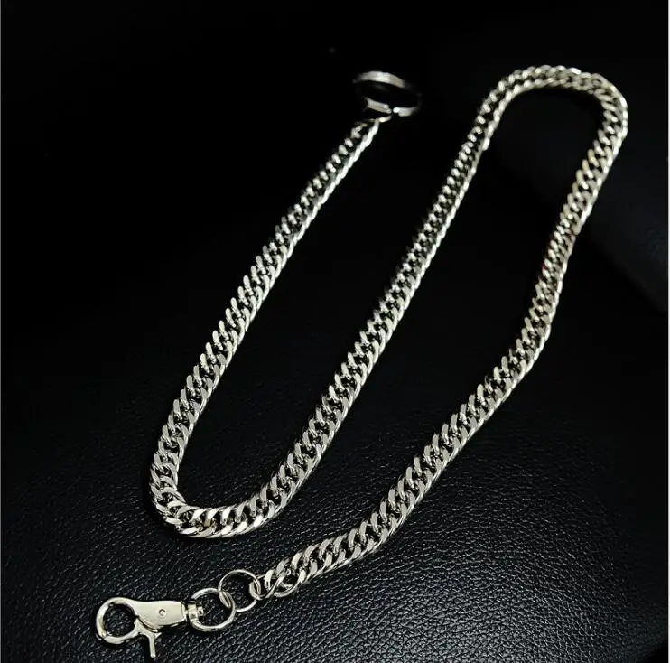 Hip-hop punk style pure metal double woven chain casual wild pants | Украшения и аксессуары