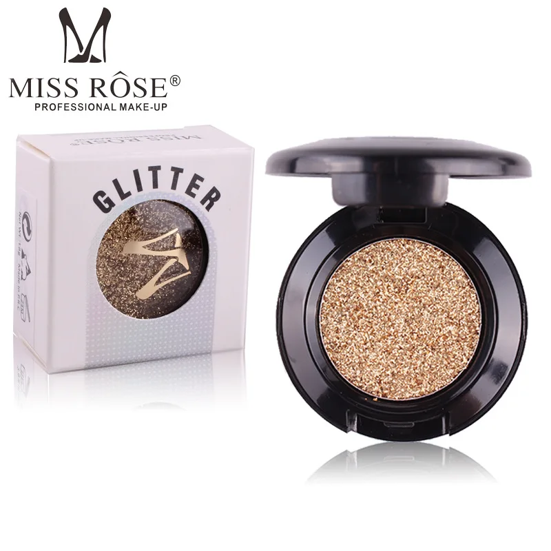 Miss Rose алмазные блестящие тени для век 24 цвета подсветка макияж Мерцающие