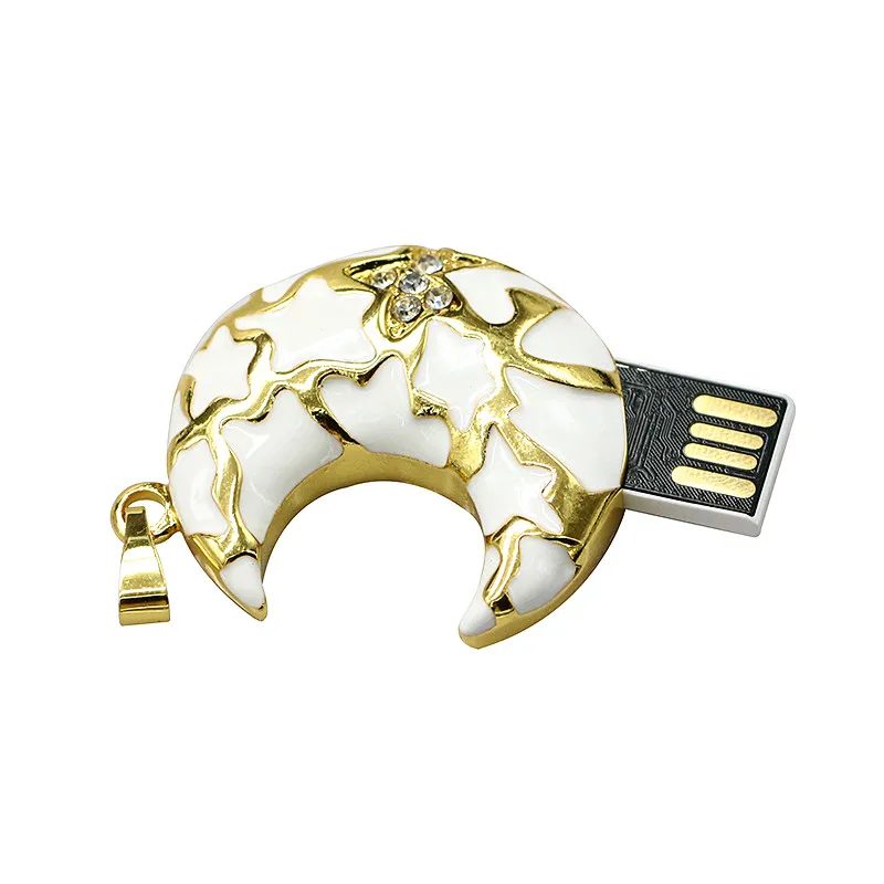 Crystal USB Flash Drive Thumb Stick Disk 4GB 8GB 16GB 32GB 64GB Jewelry Necklace Diamond Moon Star Pen Storage | Компьютеры и офис