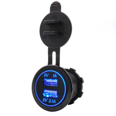 DIY высокоскоростное автомобильное зарядное устройство с двойным USB DC12V 32V для
