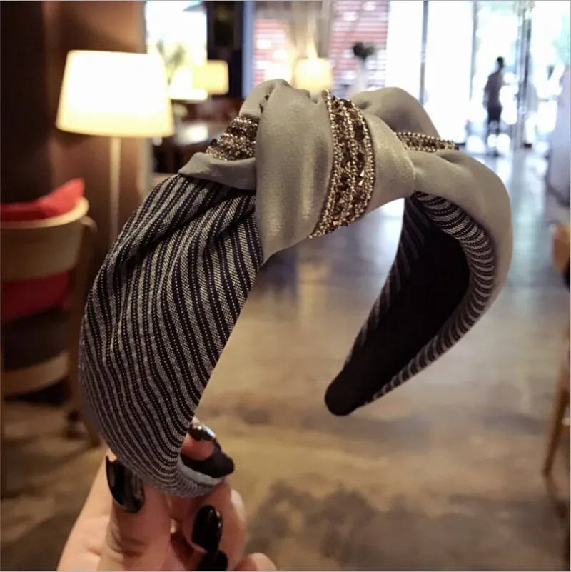 Женский обруч для волос в полоску с узлом|accessories for|accessories for womenknot headband |
