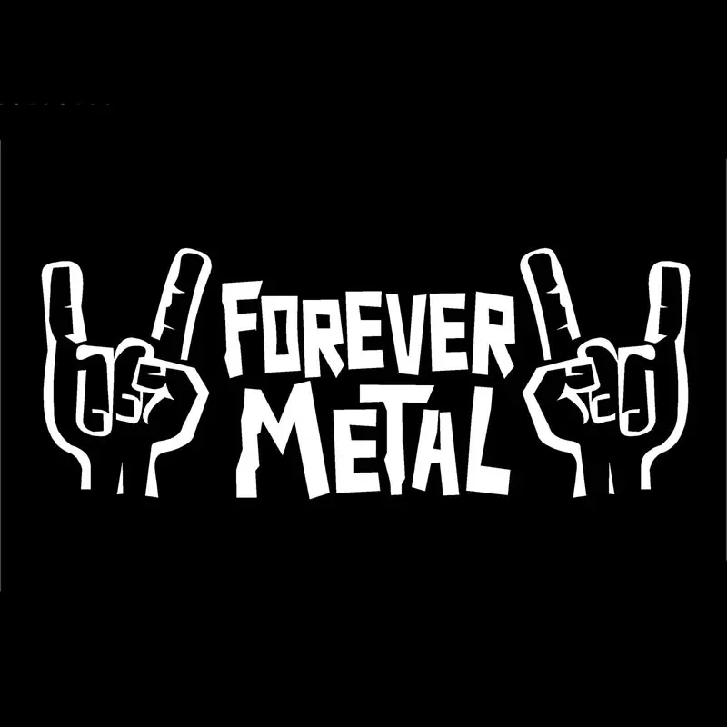 20 см * 7 6 металлический знак рога Forever Виниловая наклейка для автомобиля дизайн