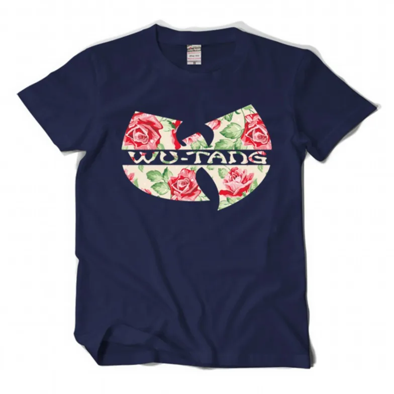 Горячие Продажи Моды Wu Tang Clan Мужчины Футболка С Коротким Рукавом тис Рубашка Homme