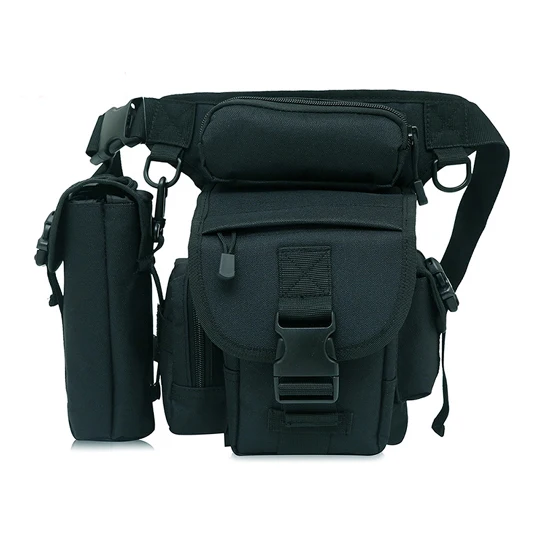 Black Тактические нейлоновые сумки CORDURA 900D, многофункциональные военные сумки на плечо, армейские поясные сумки для ног, электрический инструмент, облегающие сумки+ сумка для чайника - Цвет: Black