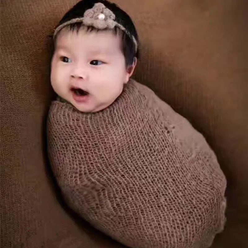 15 цветов Детская фотография эластичная мохеровая оберточная ткань 30*150 см