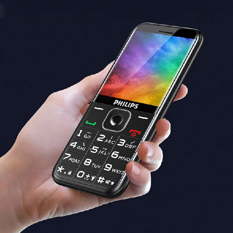Оригинальный телефон Philips E258S с клавиатурой Процессор MTK экран 2 4 дюйма