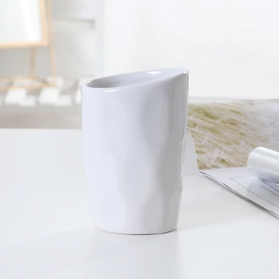 Cup Китайские белила Керамика 6 шт./компл. Ванная комната набор из пяти Ванная комната меламин лоток флакон для лосьона мыла Зубная щётка держатель мыла СОП - Цвет: Cup
