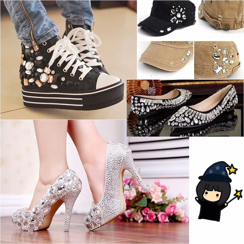 8 мм-18 мм круглые кристаллы AB/белый/золотой/черный цвет бриллианты для шитья