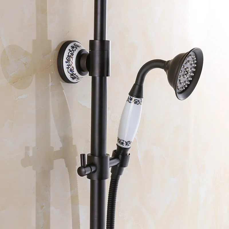

Antique European Hotel Villa with bronze shower suite with a full brass faucet shower hose Sanitary products