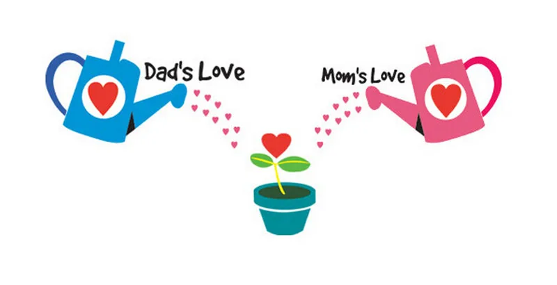 Семейный комплект модная летняя футболка Love с короткими рукавами одежда для
