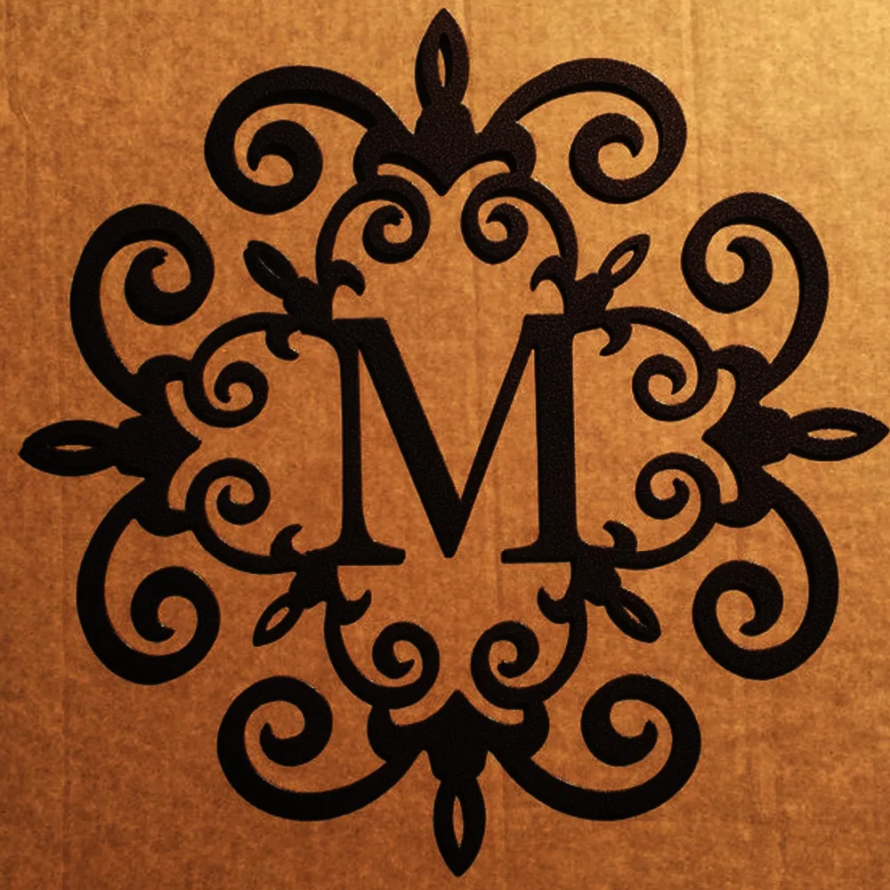 

Single Letter Monogram Your choice of Letter 12"