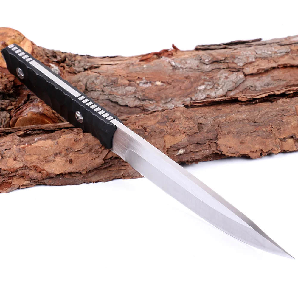 Высококачественный стальной кованый прямой нож охотничий Твердость Открытый