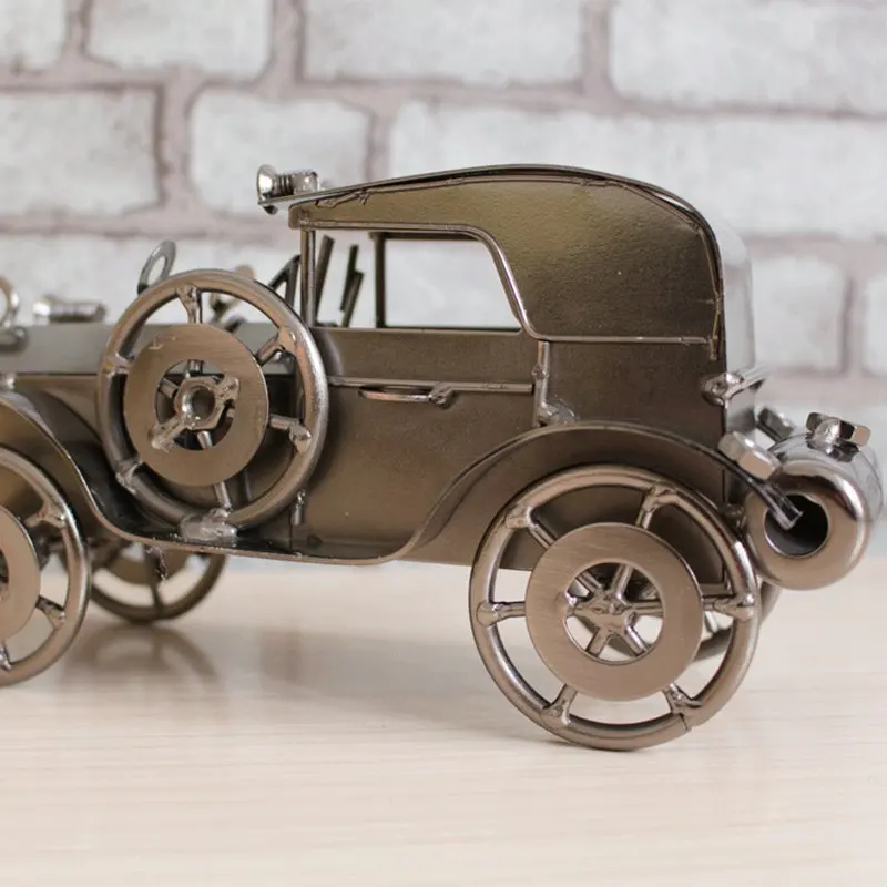 Винтажная Автомобильная металлическая скульптура классическое железное