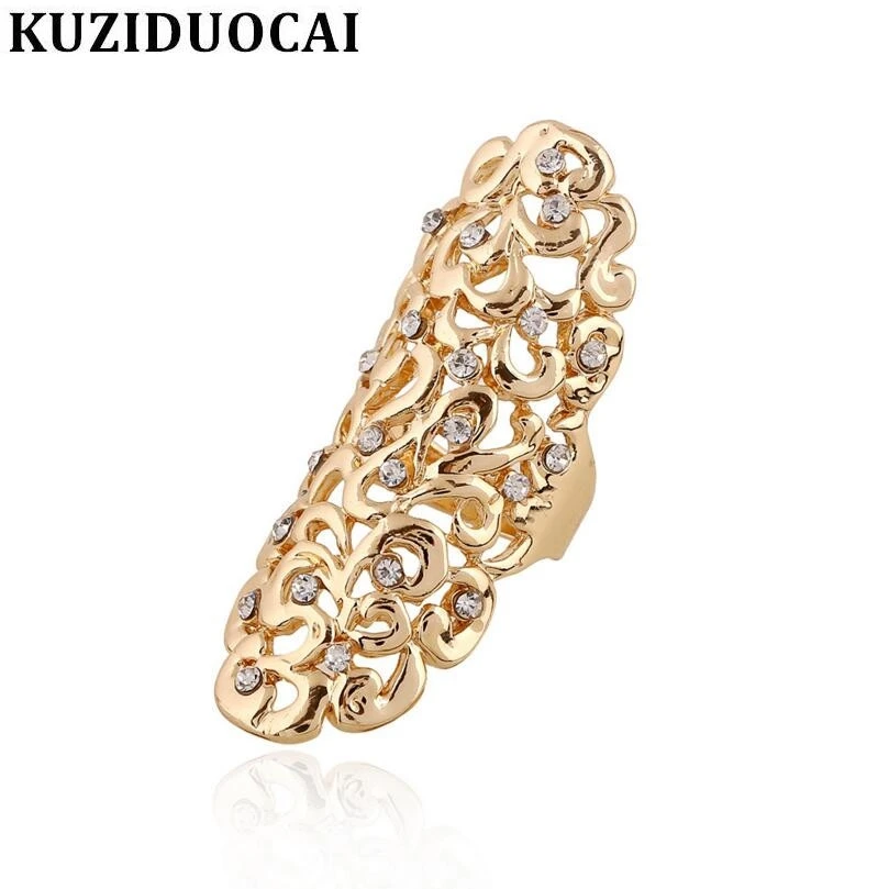 Kuziduocai Новый горячий! Модные Изящные ювелирные украшения Резные Стразы богемные