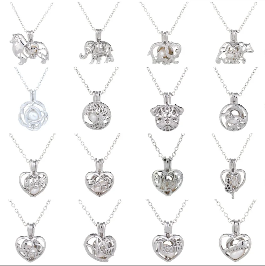 Новый дизайн предметы жемчужная клетка Ювелирная фурнитура медальон кулон