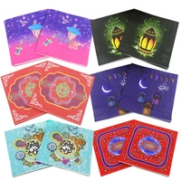 eid mubarak ramadan decoration paper napkin muslim eid al fitr hajj supplies ramadan kareem paper facial tissue