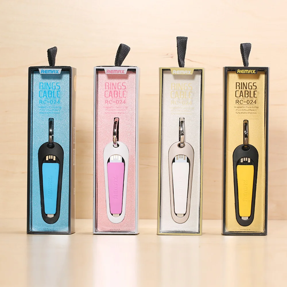 Remax силиконовые металлические брелок USB кабель mini данных переходник для