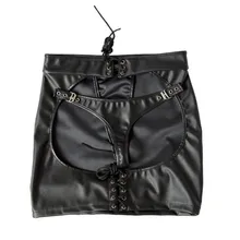 S XXL женские пикантные черные сапоги ПВХ искусственная кожа