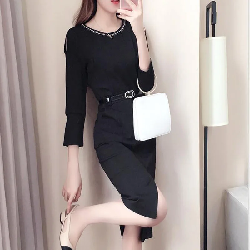 Лидер продаж осень платье с рукавами 2018 Доры сексуальное женское Платье