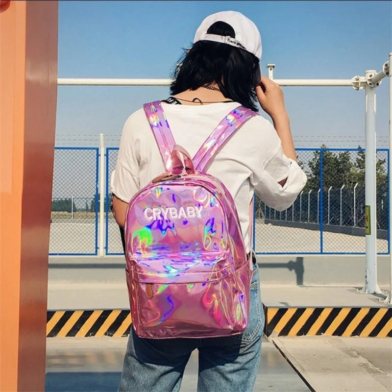 GOUSTER 2019 Лидер продаж Для женщин рюкзак модные лазерные рюкзаки для девочек