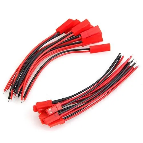 EBOYU(TM) 10 пар 180 мм 22 AWG JST штекер кабеля + гнездо для батареи RC BEC Lipo | Игрушки и хобби