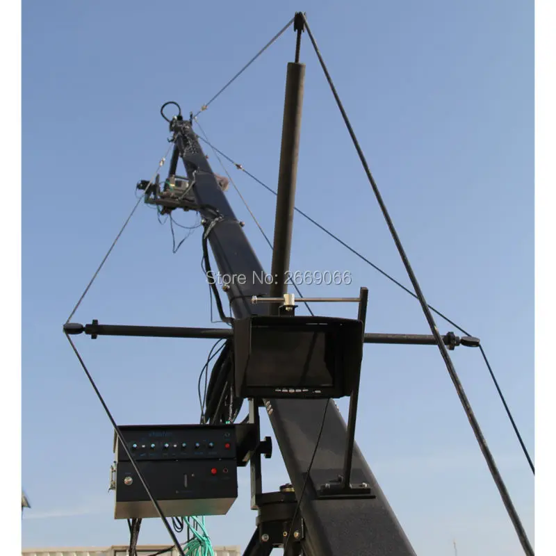 Дистанционное управление 3 осевой PTZ головного света профессиональный jimmy jib с