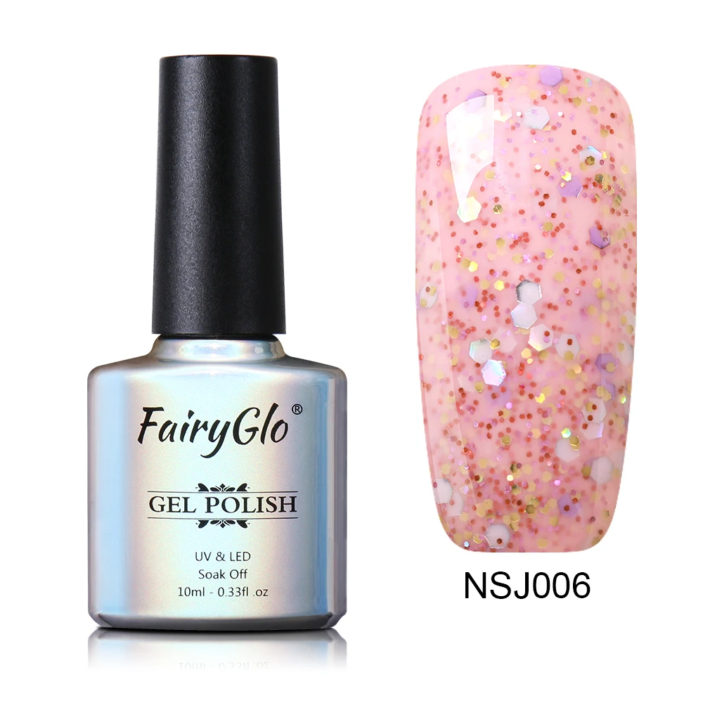 NSJ006 FairyGlo 10 мл гель для ногтей Chesse песок УФ гель лак для ногтей светодиодный штамповка Гибридный гель лак краска геллак Лаки Эмаль Гель для ногтей - Цвет: NSJ006
