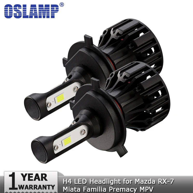 Oslamp H4 светодиодный светильник для автомобиля налобный фонарь Mazda RX 7 Miata Familia Premacy