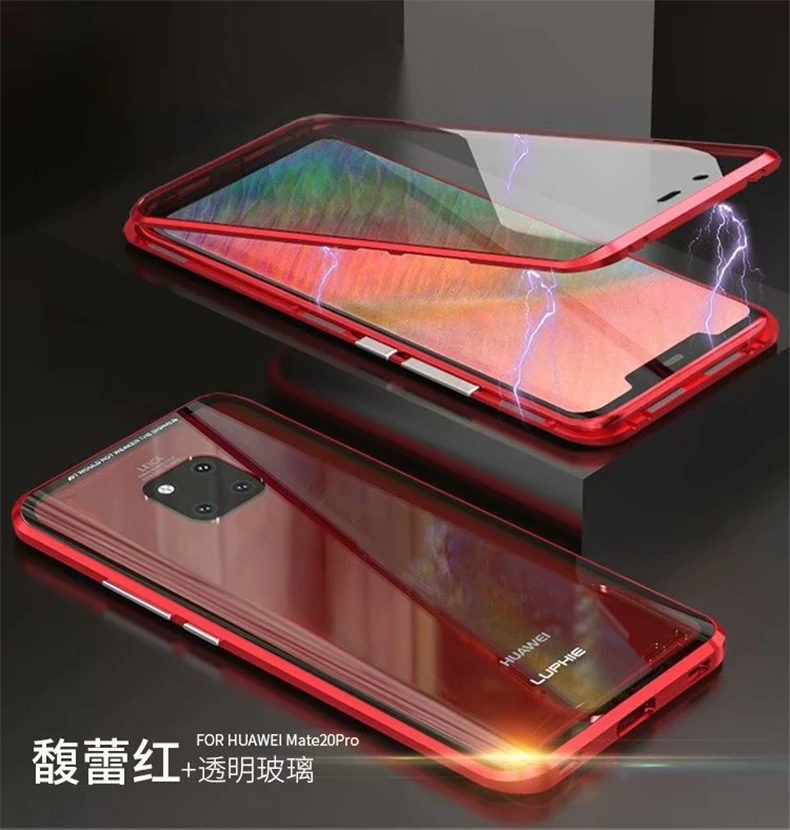 Для huawei P30 Pro Магнитный чехол двухсторонний закаленное стекло чехол для huawei P Smart Z Y9 Honor play 10 lite v10 8X MAX nova 4 3