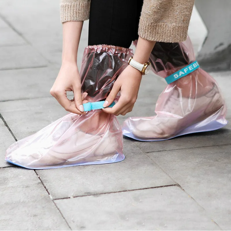 Водонепроницаемые ботинки закрывающие обувь плотные Нескользящие