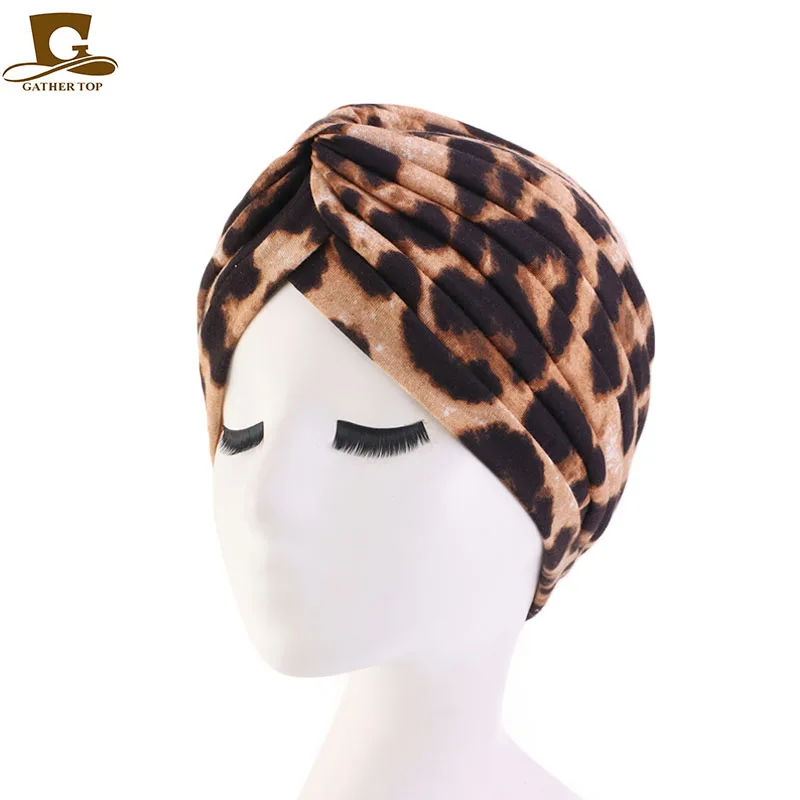 

New floral print cotton Turban Hat Bandana Scarf Cancer Chemotherapy Chemo Beanies Headwrap Caps Sleep Cap for women
