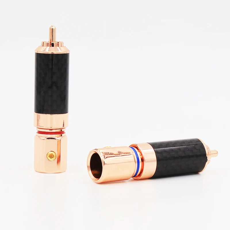 Аудиоразъем Audiocrast CF610 аудиоразъем RCA с покрытием из розового золота винтовой