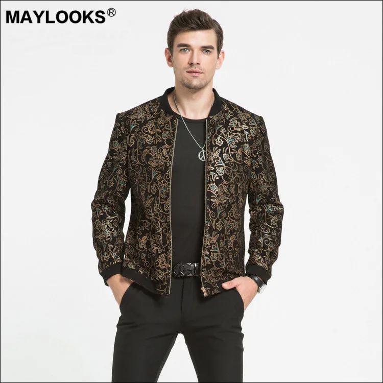 Мужские кожаные бейсбольные платья с принтом May Looks однотонные для отдыха на