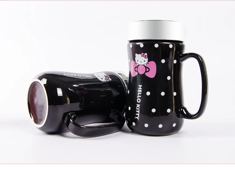 Hello kitty, керамическая чашка s, чашка для кофе, милая чашка для молока, для любителей офисного кофе, керамическая кружка, кружки