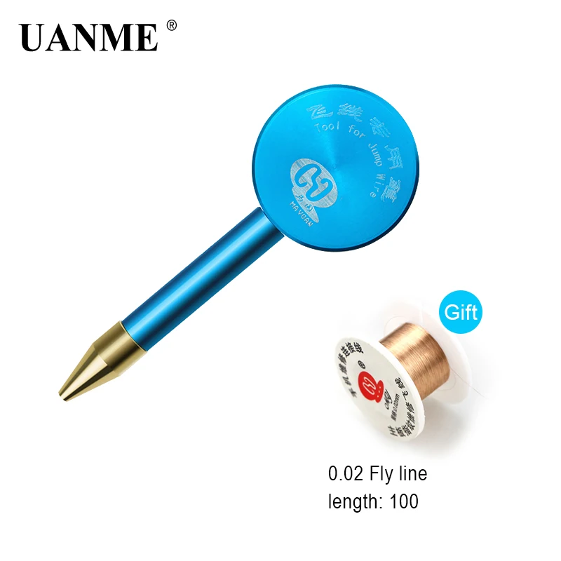 fly line pen UANME, 0,01 мм, 0,02 мм, для ремонта печатных плат, соединительная проволока, для мобильного телефона, для ремонта, сварочный инструмент для apple, для сотовых телефонов, компьютерная материнская плата, пайка - Цвет: fly line pen
