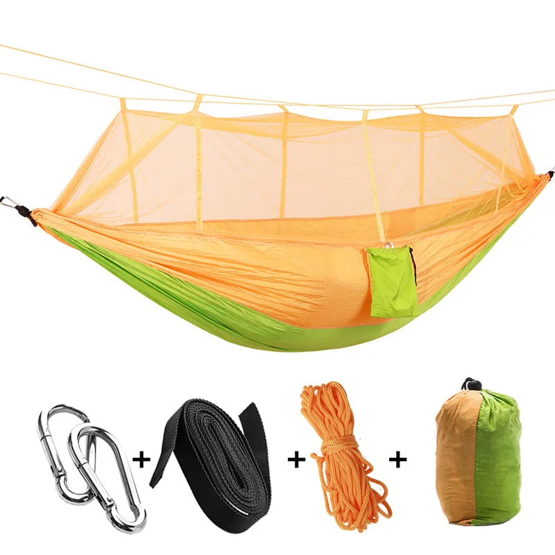 Сверхлегкий парашют гамак Охота москитная сетка двойной человек Кемпинг Досуг hamak Прямая уличный гамак мебель - Цвет: SD006