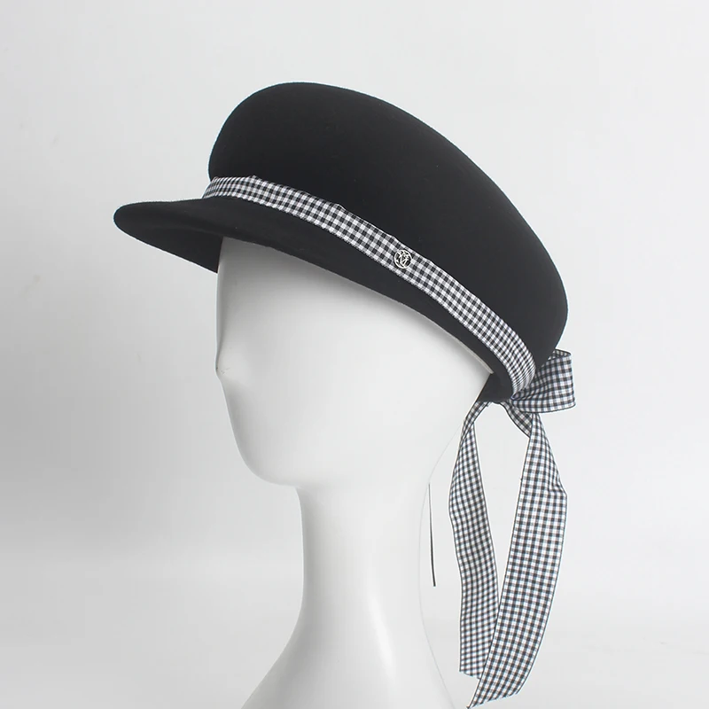 Осенне-зимние шерстяные кепки ROSELUOSI для газетчика женщин Осенняя шерстяная шапка