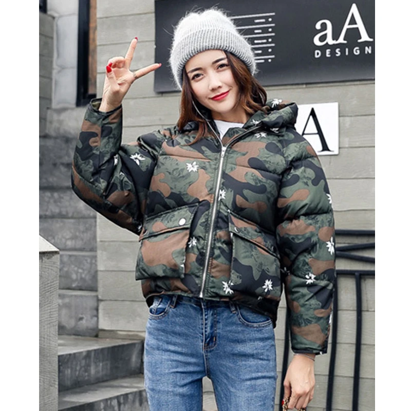 Short section Women Clothing 2017New Winter Cotton Coats Long-sleeved Large-size Outerwear Elegant Top Comfortable Jacket LH061 | Женская