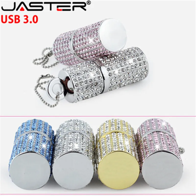 JASTER USB3.0 металлический Кристальный столб USB флеш-накопитель Флешка 4 ГБ 8 ГБ 16 ГБ 32 ГБ 64 Гб карта памяти creativo U диск внешний накопитель