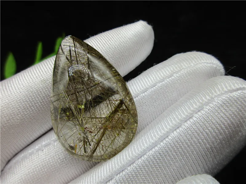 Rare Natural Mineral Quartz Rutilated Rutile Specimen Chakra Pendant Rock Stones Gold Hair Crystal Collection Gift | Дом и сад