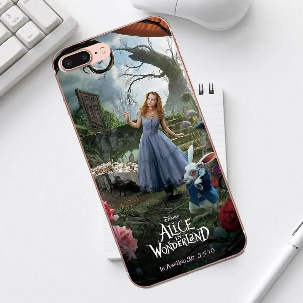 Qdowpz Alice In Wonder мы все с ума здесь для Galaxy Alpha Core Prime Note 4 5 8 S3 S4 S5 S6 S7 S8 S9 mini edge Plus|Бамперы|